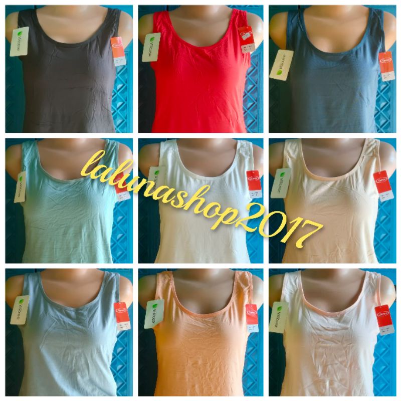 Camisol kamisol Sorex  5011 (Viscose)basic tank top tali lebar