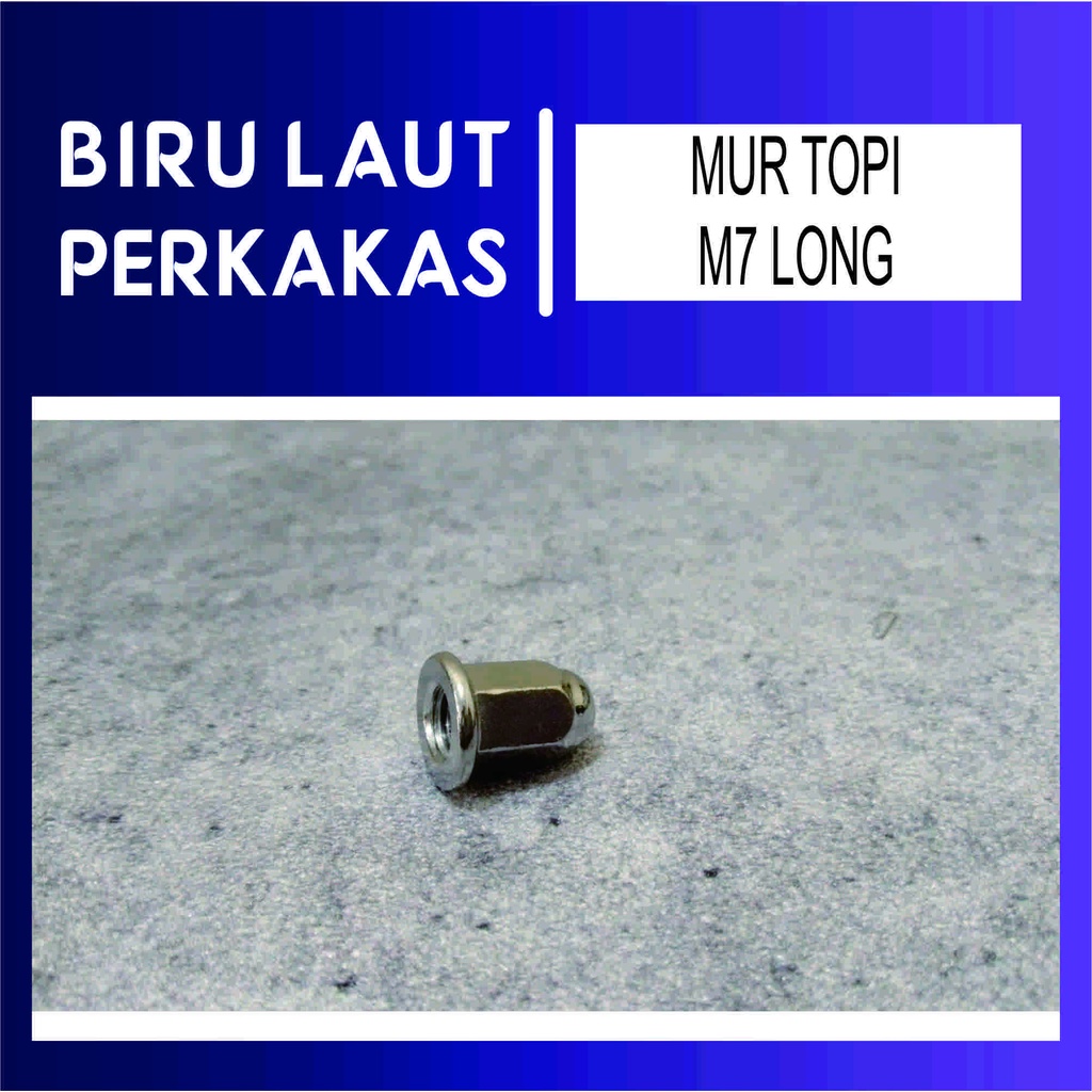 Mur topi M7 ( mur 11) /mur 11 panjang/ mur crom