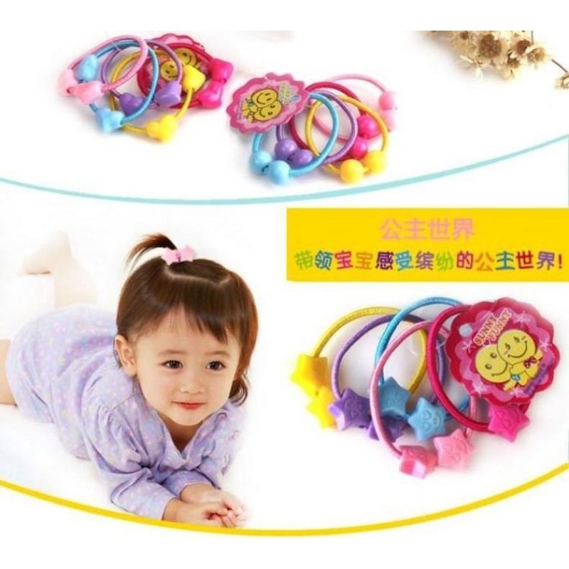 DC - New!! ECER Ikat Rambut Anak Anak / Karet Ikat Rambut / Kuncir Rambut Kuda Anak Anak / Headband