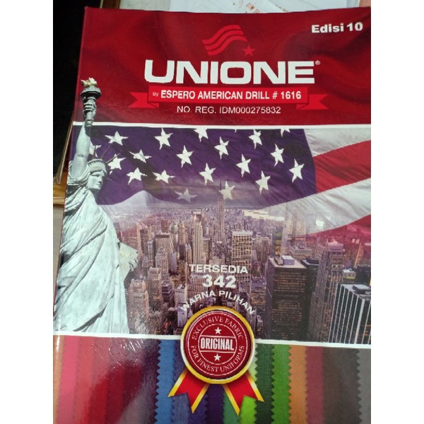 Unione Drill Eceran Meteran bahan seragam
