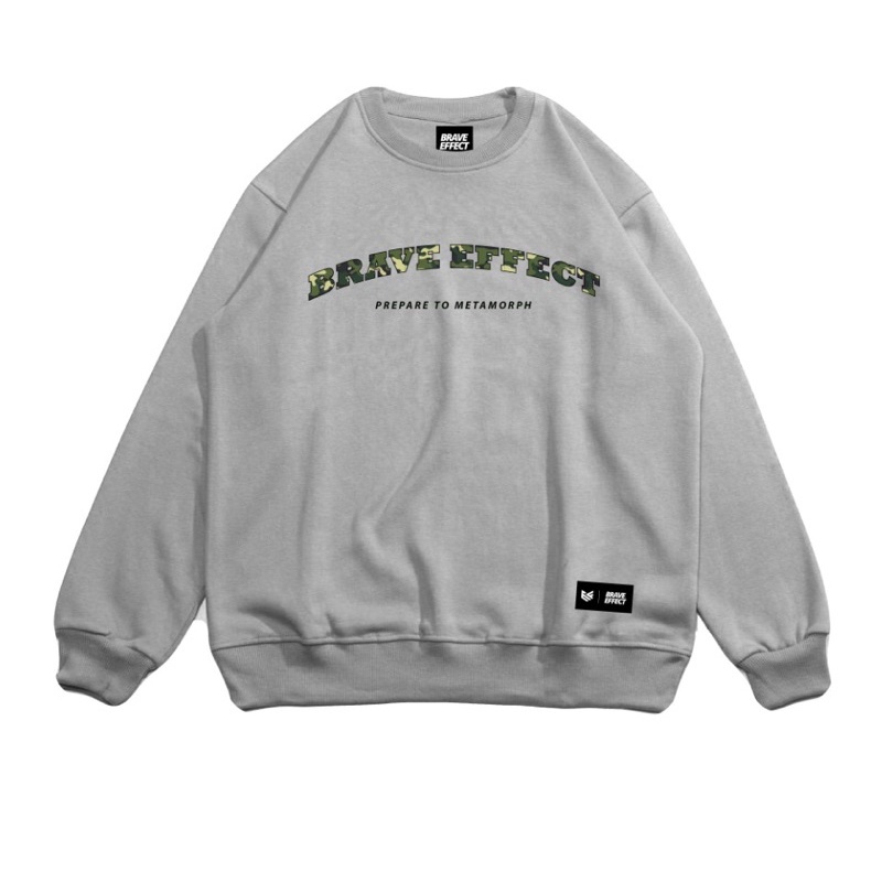 (BISA COD) BRAVE EFFECT Crewneck Bordir Sweater Jaket Hoodie Pria Wanita Premium Hodie Switer Suiter-7