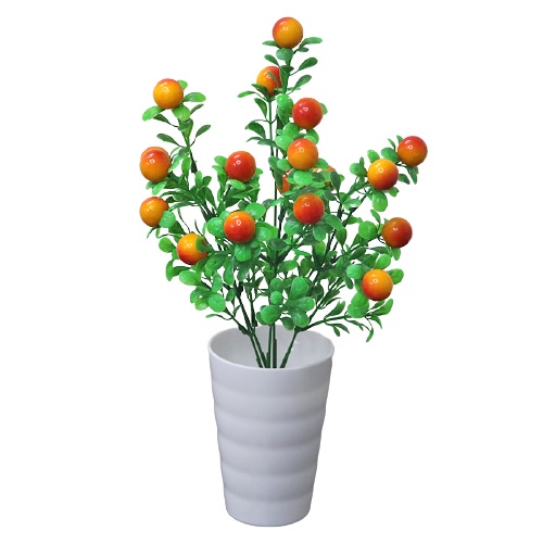 Swopply PT48 Pot Tanaman Hias Bunga Hias Plastik Ornamen Pot Bongsai Artificial Flower Decoration