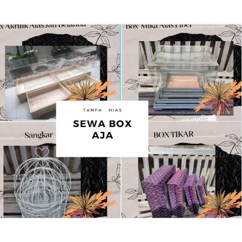 SEWA BOX HANTARAN (Tanpa Hias)
