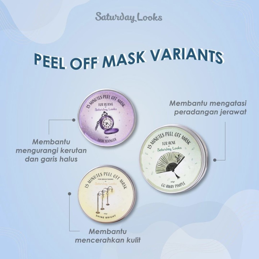 ✨ AKU MURAH ✨Saturday Looks 15 Minutes Peel Off Mask