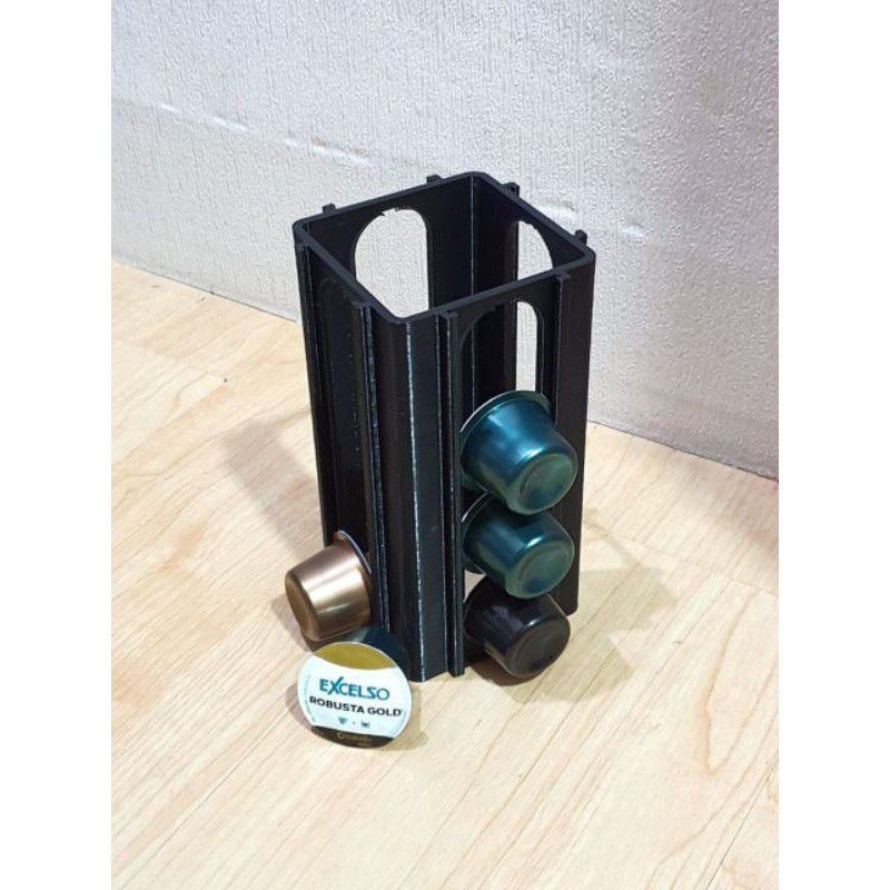 Excelso Kapsul Unakaffe Capsule Dispenser Holder Triangle 3 Sides For Excelso Coffee Capsules