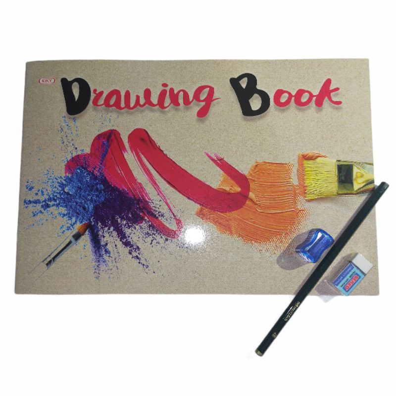 

Paket Menggambar, Buku Gambar A4+Pensil 4B+Penghapus+Rautan