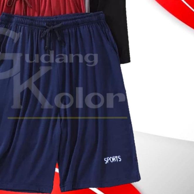 ☚ Celana Pendek Pria Jumbo Santai SUPER BIG SIZE - ADDS XXL-XXXXL Cowok Dewasa Bahan Kaos Katun Moti