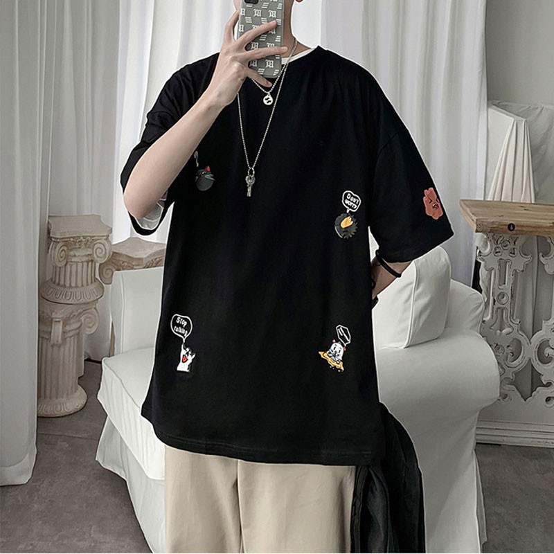 T-SHIRT GAYA MODERN KOREA,TSHIRT OVERSIZE,2022 TERBARU KAOS PRIA DAN WANITA,KAOS UNISEX,T-SHIRT LENGAN PENDEK,T-SHIRT FOREIGNER,KAOS FOREIGNER