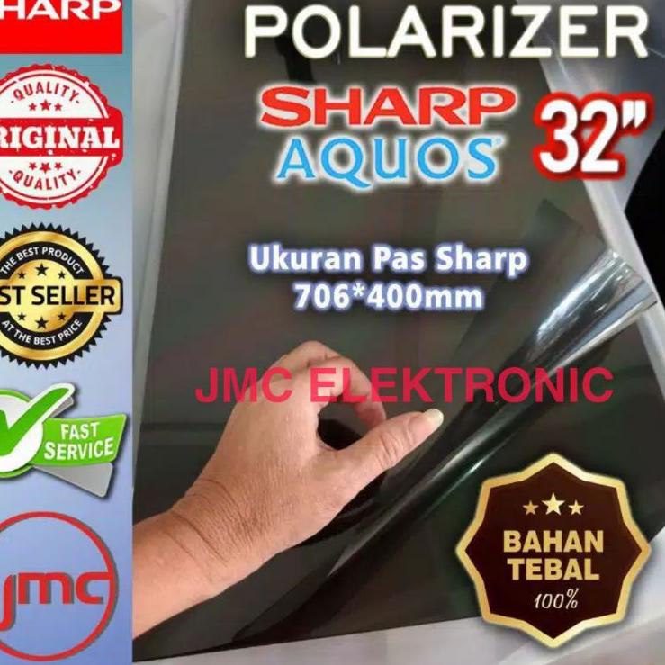 NL POLARIZER LCD TV SHARP AQUOS 32 INCH 0 DERAJAT POLARISER POLARIS 32 INC LAPISAN LUAR TV SHARP AQUOS ➤ -