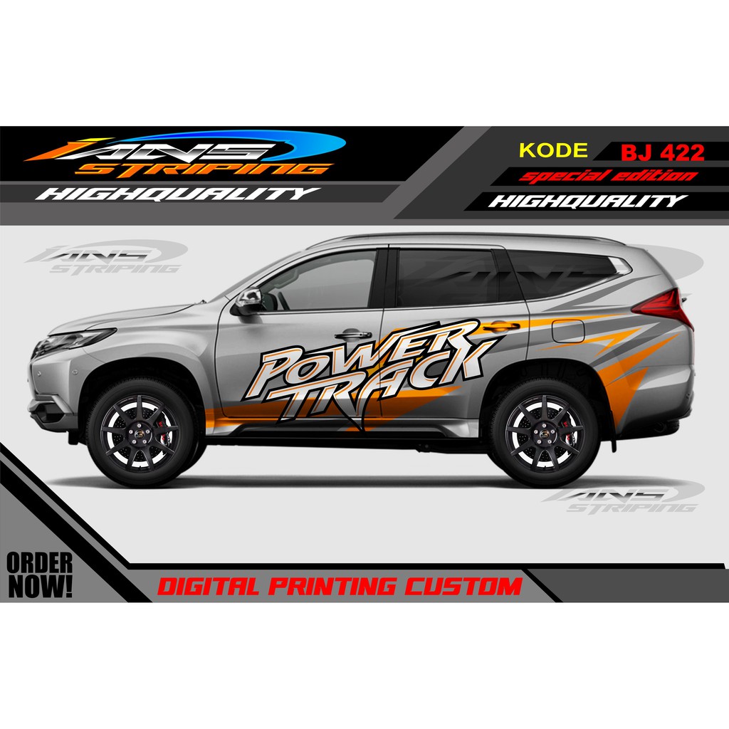 STICKER MOBIL PAJERO, FORTUNER / STIKER MOBIL PAJERO / STIKER MOBIL FORTUNER / STIKER PAJERO