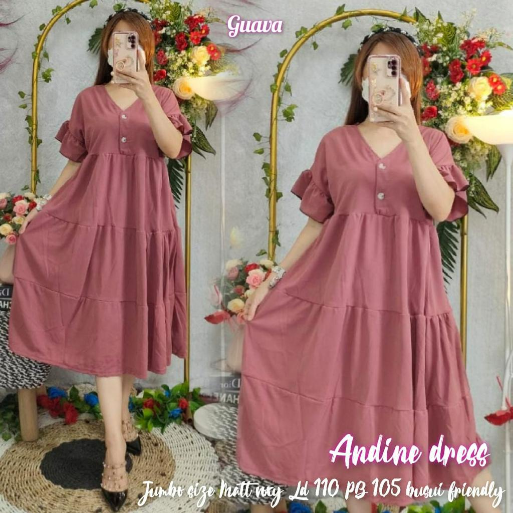 dress  / dress andine / dress fuji / dasterterkini /dressvoxy / dressmurah / dress crinkle