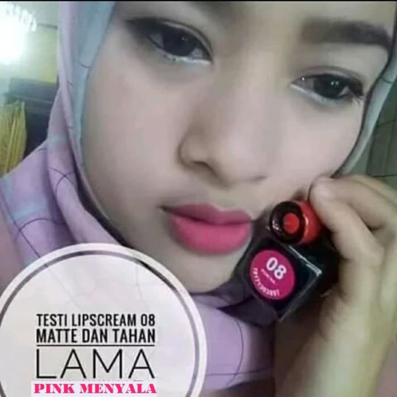 LIPSTIK MORESKIN NASA LC08PN PINK MENYALA GLAMOUR LIPSTIK MATTE NASA PRODUK ASLI 100% ORI