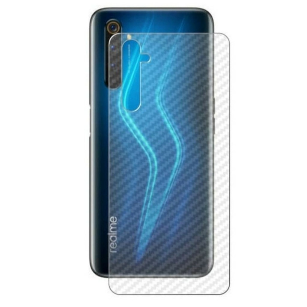 carbon fiber back screen guard antigores BELAKANG Realme 5 5i 6 7 PRO Narzo protector