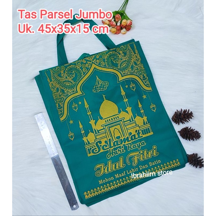 (ISI 12PCS / JUMBO) GOODIE BAG LEBARAN JUMBO TAS PARSEL LEBARAN IDUL FITRI JUMBO TEBAL UKURAN 35x45x15 cm / TAS PARSEL LEBARAN IDUL FITRI MURAH / TAS PARSEL LEBARAN MURAH