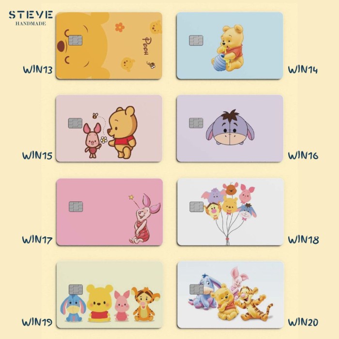 Flazz Gen 2 BCA Emoney Mandiri Winnie The Pooh 11-20 Custom Nama