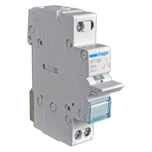 Hager COS MCB CHANGE OVER SWITCH 1P 25A SFT125