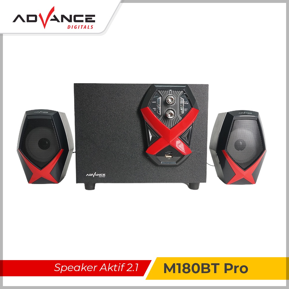 Advance Digitals M180BT PRO Speaker Aktif Bluetooth Hitam | Garansi Resmi Advance