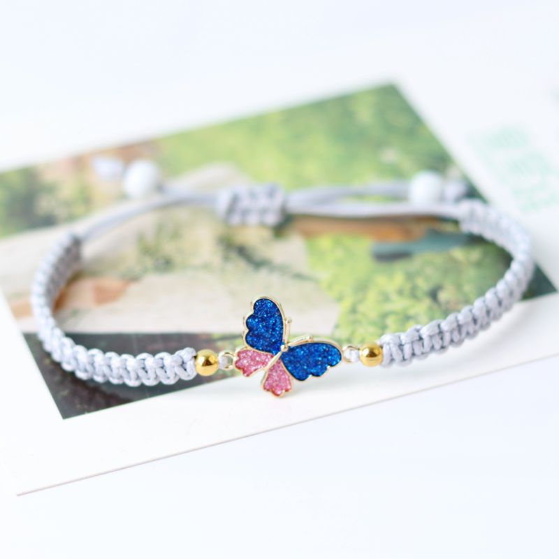 Butterfly Gelang Tenun Adjustable Motif Kupu-Kupu Untuk Wanita