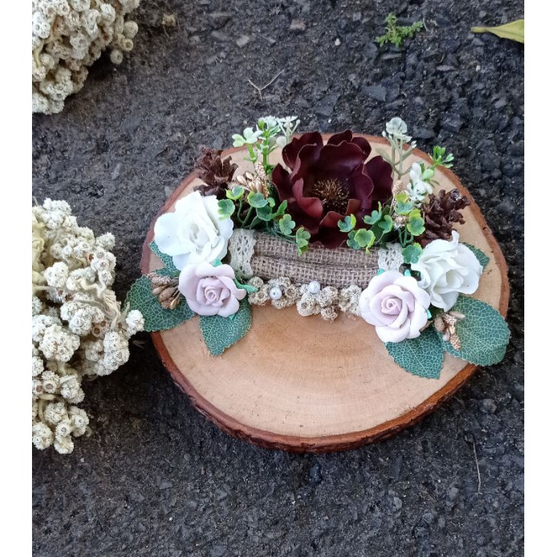 Ringbox Kotak Cincin Rustic Mahar Pernikahan Rustic Kotak Perhiasan