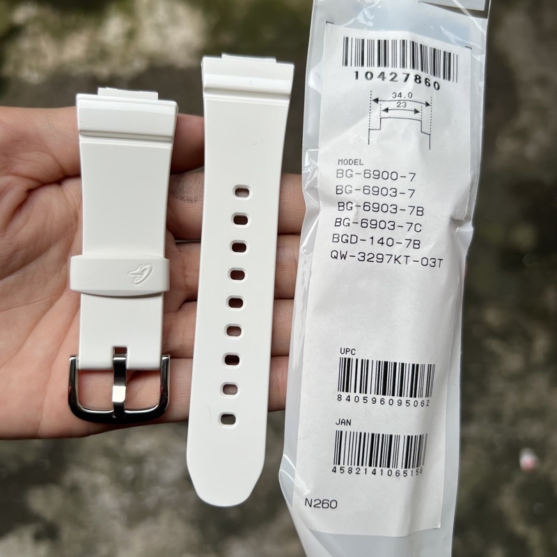 Strap tali jam tangan casio baby-g original BG-6900-7 BG-6903 BGD-140 band BG 6900 BG 6903 BGD 140