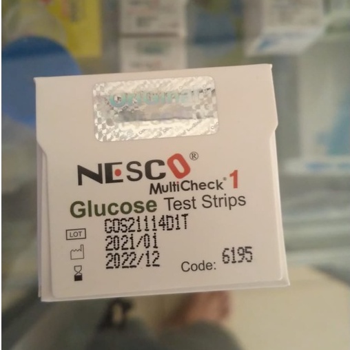 Strip gula darah Nesco / Nesco glucose strip