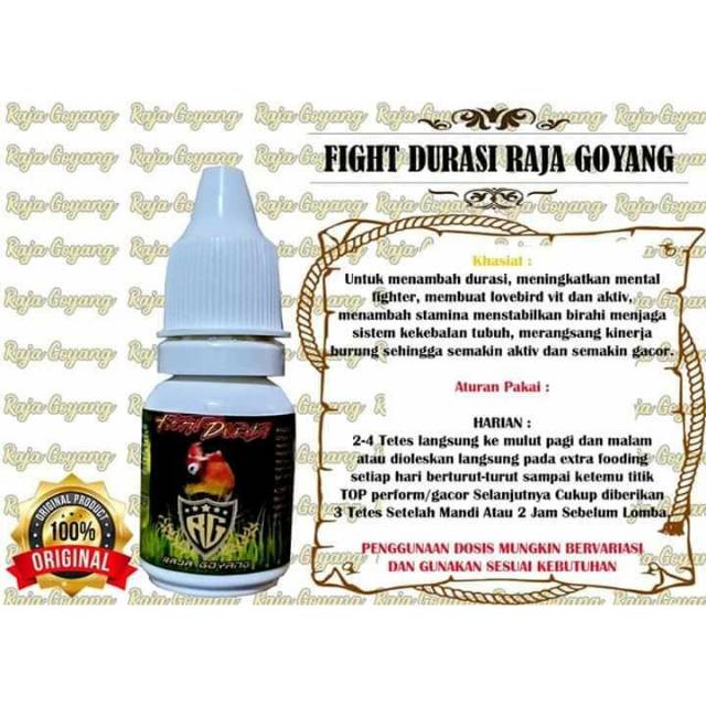 Fighter durasi RG vitamin Lovebird vitamin durasi