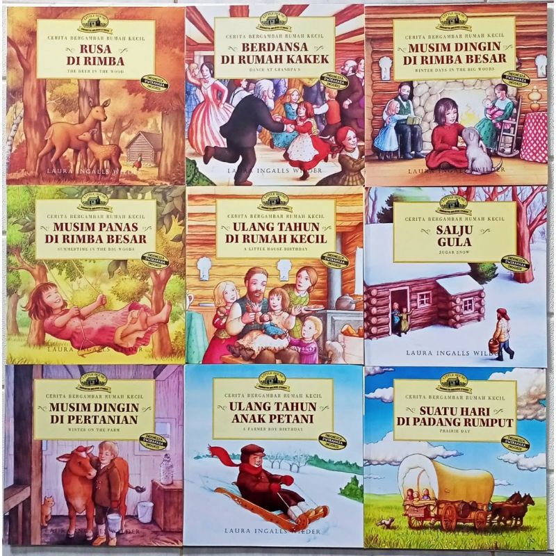 MINARTI Laura Ingalls The Little House Bergambar (set)