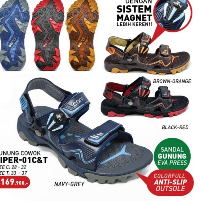 ✶ CARVIL VIPER O1 T/C | SANDAL GUNUNG ANAK ORIGINAL 100% ♤