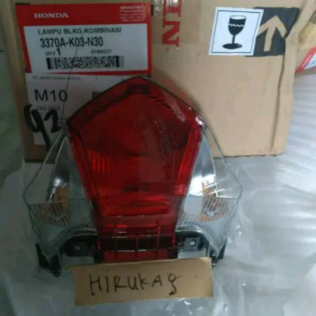3370A-K03-N30 STOPAN ASY REVO INJEKSI ORI AHM LAMPU STOP REVO 110 INJEKSI 3370ak03n30