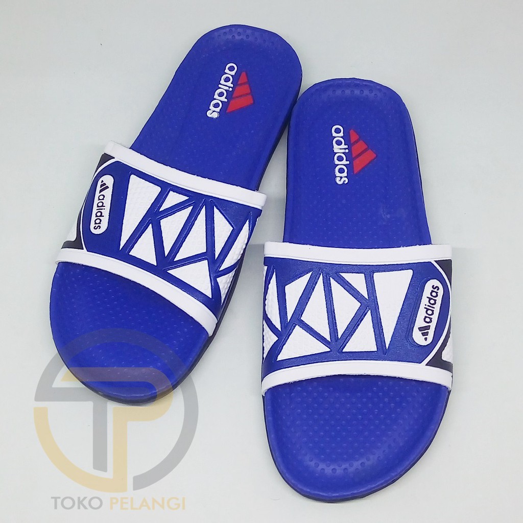  Sandal  karet  pria  slip on slop santai nyaman keren  sendal 