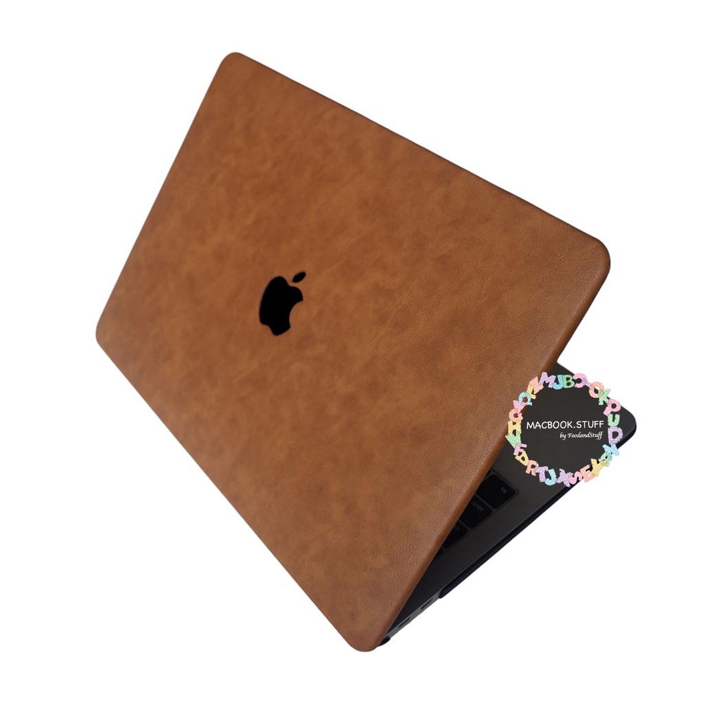 MACBOOK Case LEATHER HORSE CARAMEL NEW AIR PRO RETINA 11 12 13 14 15 16 INCH NON /  WITH CD ROOM / TOUCHBAR / TOUCH ID / M1 2020 2021 2022