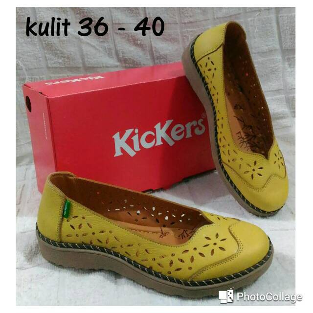 Sepatu Kickers cewek kulit