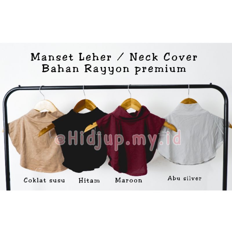 Manset leher / penutup leher/ neck cover bahan kaos rayyon-4