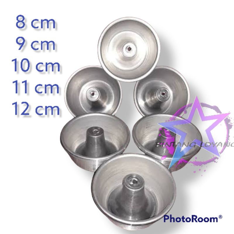 LOYANG TULBAN PRESS TANPA SAMBUNGAN UKURAN 8 9 10 11 12 / CETAKAN BOLU PULDE/ CETAKAN KUE/ CETAKAN TULBAN MINI