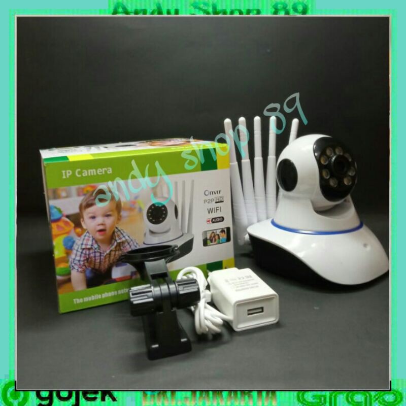 NEW IP CAM 5 ANTEMA 5mp (Wireless IP Camera CCTV Rotate 360)5MP murnih di jamin bagus