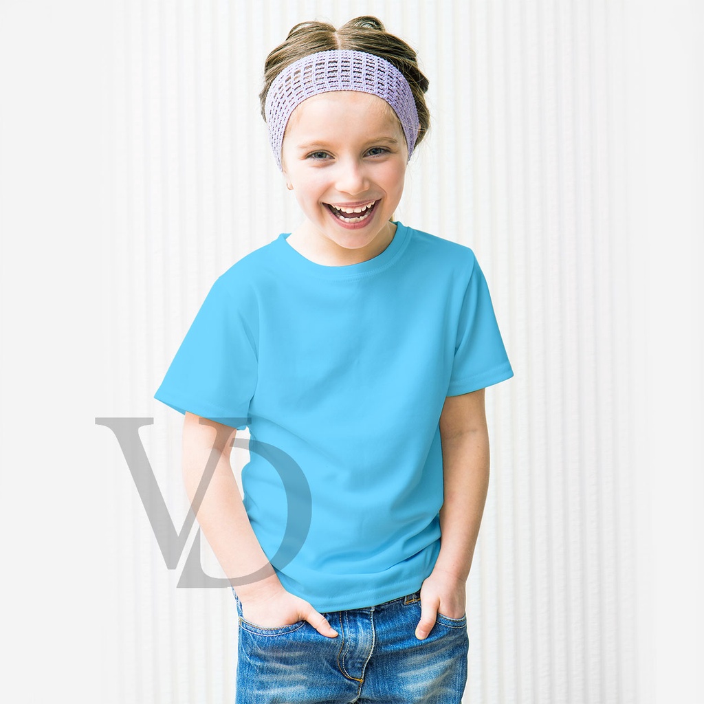 Kaos Anak Perempuan &amp; Laki - laki Unisex polos/ kaos anak lucu / baju polos anak murah