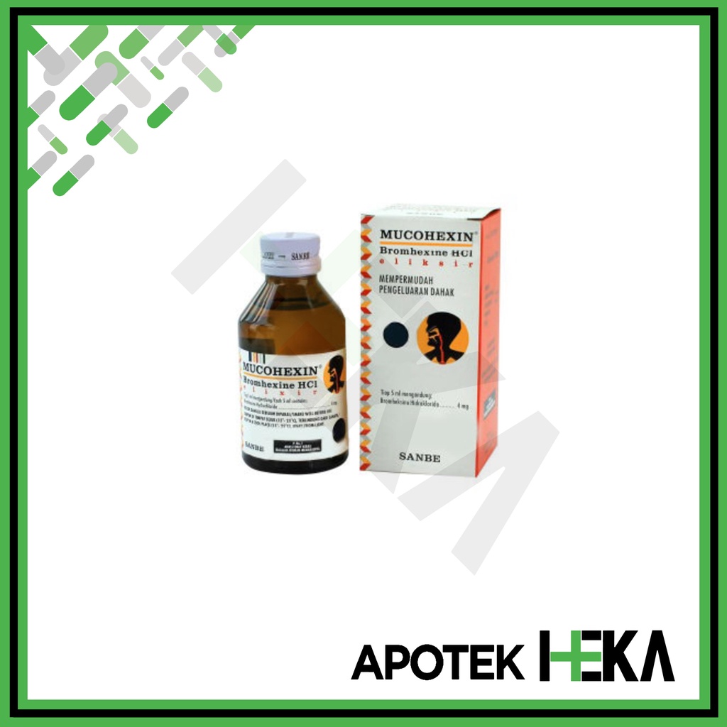 Mucohexin Elixir Syrup 120 ml - Sirup Membantu Mengeluarkan Dahak (SEMARANG)