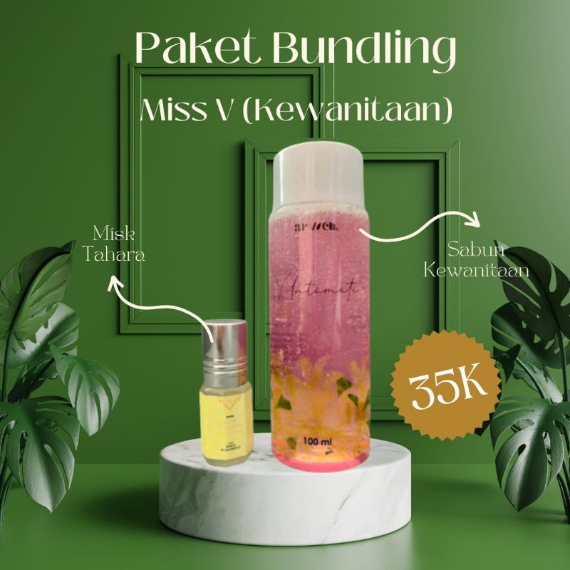 V intimate ARVVEN / V-INTIMATE ARVVEN / PAKET BUNDLING MISK THAHARA ARVVEN DAN V-INTIMATE
