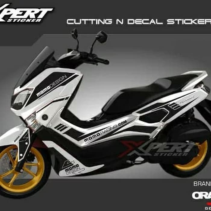 Striping Cutting stiker Yamaha NMAX Putih striping Hitam striping nmax stripping nmax