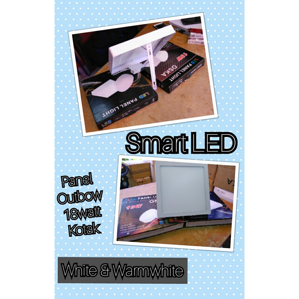 Lampu LED Panel Plafon Outbow Tempel 18watt 18w 18 Watt 18 W Kotak