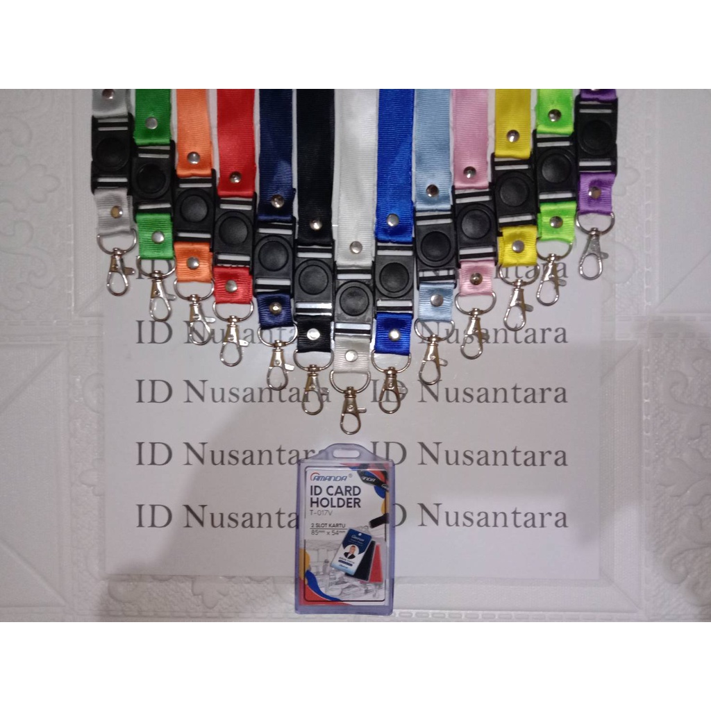

Paket Tali 2cm Stofer + Casing ID Card Karet Silicon Amanda