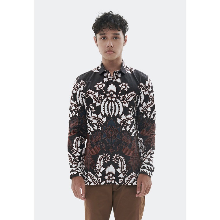 MANZONE Kemeja batik pria lengan panjang PRANAJAYA
