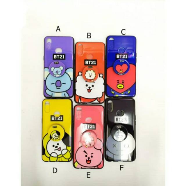 Case BTS + popsocket Samsung A10s - Fuze Uv BT21