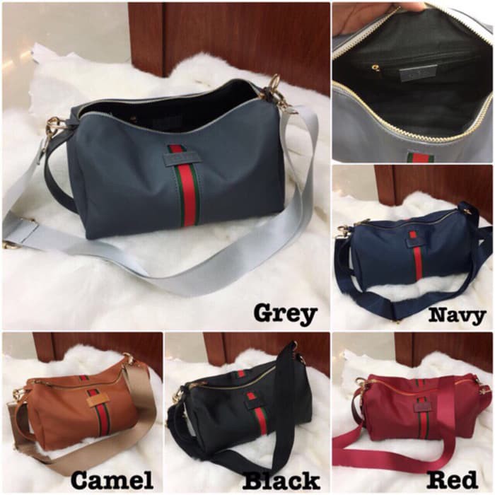 Tas Wanita Tas Batam Tas Import Tas Gucci Sling Nylon Premium HC - Navy