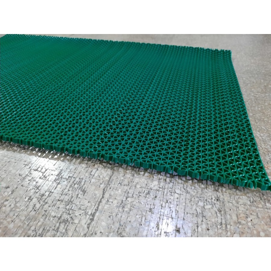 Karpet PVC Kamar Mandi 1m x 1.2m , S Mat, Keset PVC ANTI SLIP-GREEN