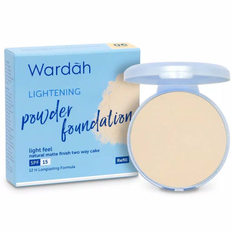 WARDAH REFILL LIGHTENING Powder Foundation LIGHT FEEL 12 GR