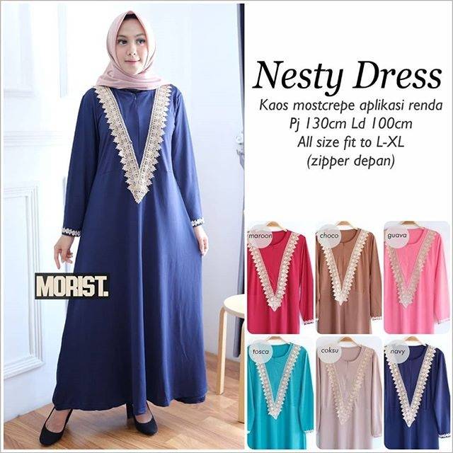 Nesty Dress Moscrepe Renda