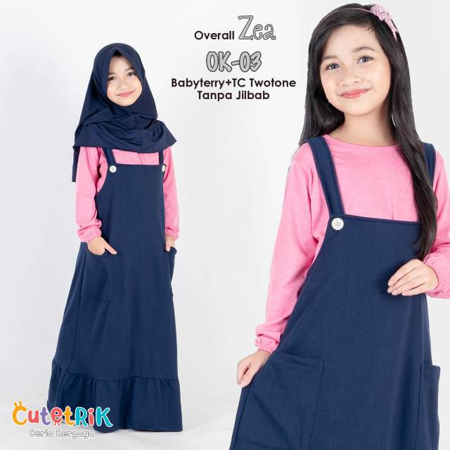 Overal original cutetrik gamis anak