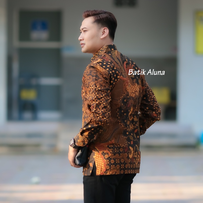 Batik Pria Lengan Panjang Furing Aluna Batik Premium Solo PCW 090