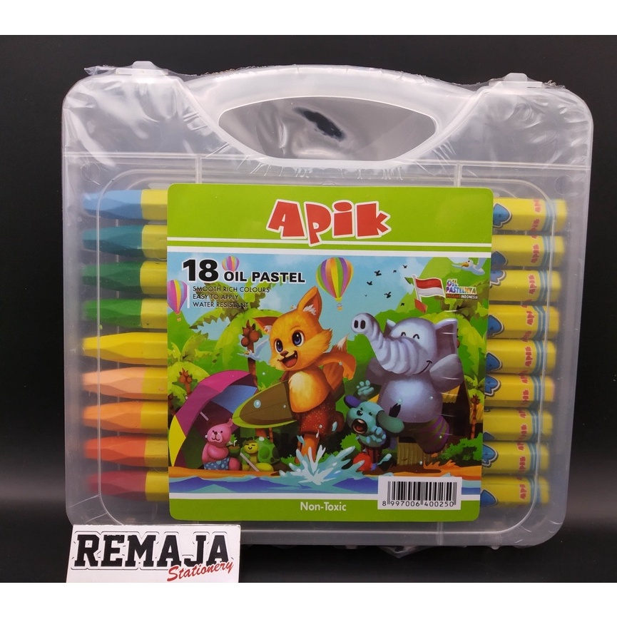 

Crayon / Oil Pastel Apik 18warna